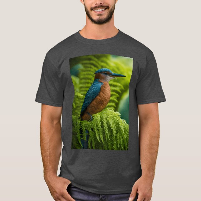 Camiseta Retro da família de aves (Frente)