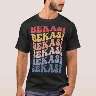 Camiseta Retro da Groovy Cidade de Bekasi