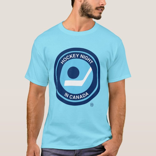 Camiseta Retro da Noite de Hóquei (Frente)