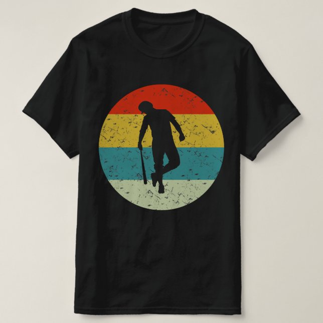 Camiseta retro da safra de beisebol (Frente do Design)