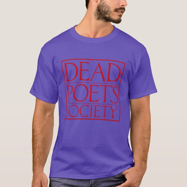 Camiseta retro da Sociedade de Poetas mortos (Frente)