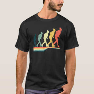Camiseta Retro da Vintagem de Pista Quádruplo