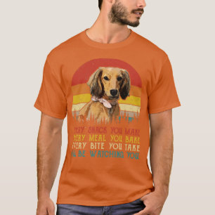 Camiseta Retrô Dachshund Cada Pica Que Você Faz Em Cada Ref