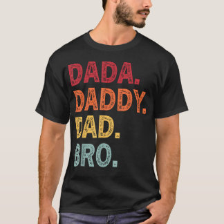 Camiseta Retro Dada Papai Pai Irmão Engraçado Dia dos Pais