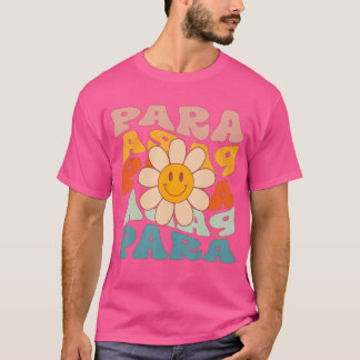 Camiseta Retro Daisy Groovy Colorful ParaProfessiony Primei