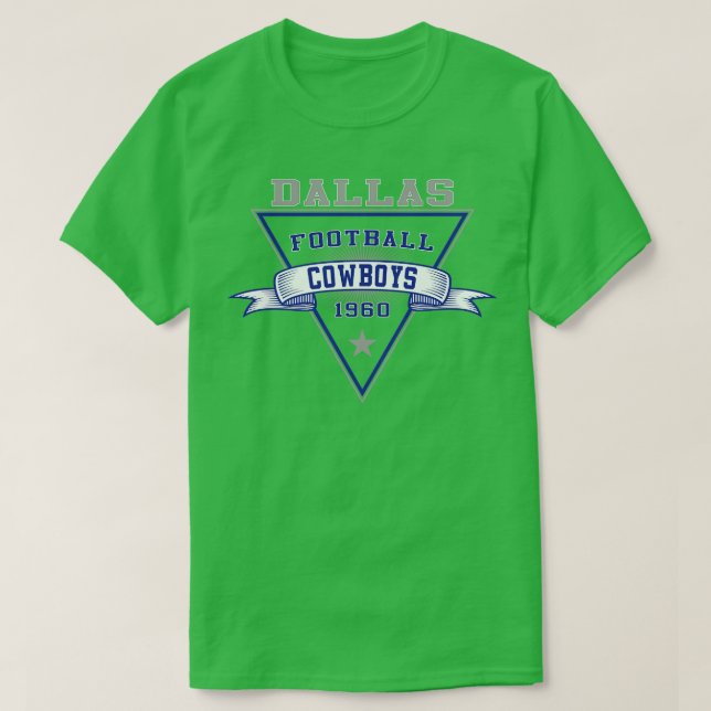 Camiseta Retro Dallas Cowboys TSirt (Frente do Design)