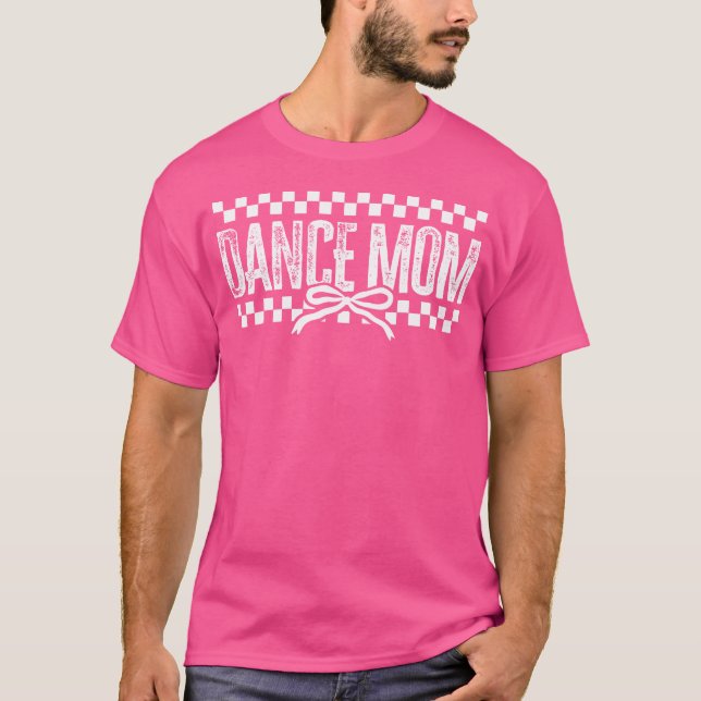 Camiseta Retro Dance Mãe Arco Coquette Checked Dance Mama (Frente)