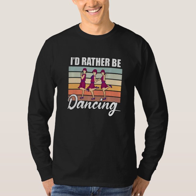 Camiseta Retro  Dancer Choreographer Dancing Enthusiast Dan (Frente)