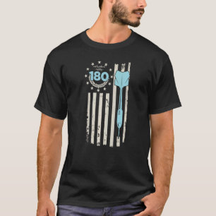 Camiseta Retro Dart USA Flag & Vintage Dart 180 Men's Dart