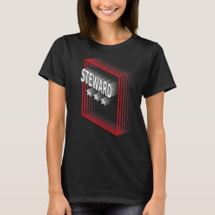 Camiseta Retro de Apreciação de Cargo do Steward