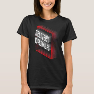 Camiseta Retro de Apreciação do Título do Driver de Entrega