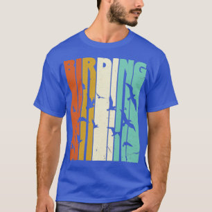 Camiseta Retro de Aves Observando Aves