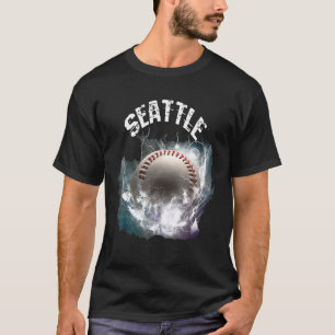 Camiseta Retro de Baseball Seattle