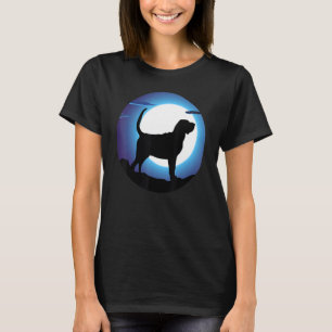 Camiseta Retro de Bloodhound de Cachorro do santo Hubert