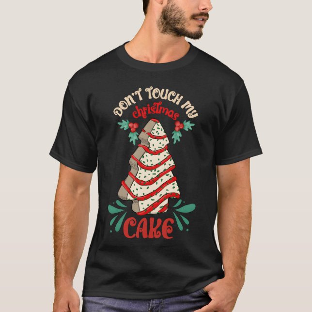 Camiseta Retrô de Bolo de Natal (Frente)