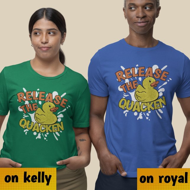 Camiseta Retrô De Borracha Pato Engraçado Frase Pun (Criador carregado)