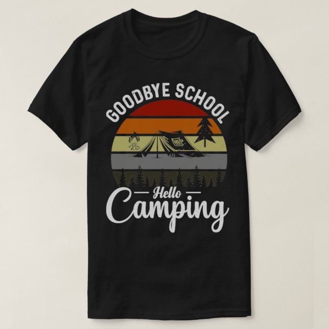 Camiseta Retro de Campanha de Alô da Escola de Adeus (Frente do Design)