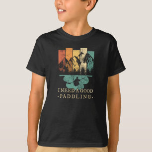 Camiseta Retro de Canoagem de Kayaking