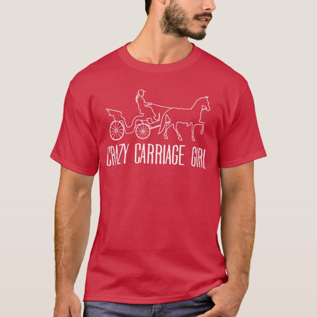 Camiseta Retrô de Carruagem de Cavalo (Frente)