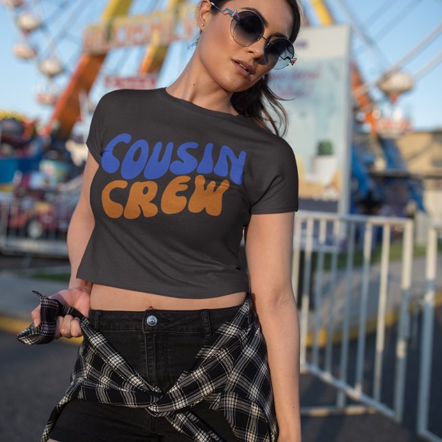 Camiseta Retro de Correspondência Familiar de Cousin Crew (Criador carregado)