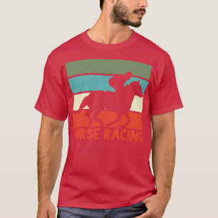 Camiseta Retro de Corrida de Cavalo