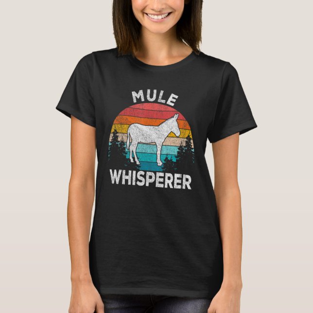 Camiseta Retro de Cotação Mule Mule Mule do Whisperer (Frente)