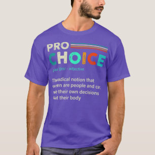 Camiseta Retrô de Direitos Feministas em Definição Pró-Esco