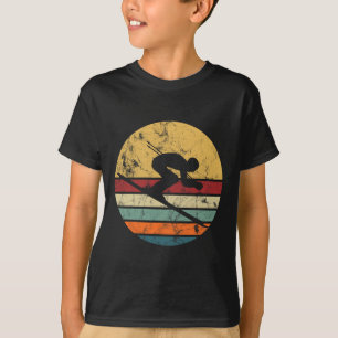 Camiseta Retro de Esqui Esqui Vintage Montanhas Sn