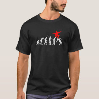 Camiseta Retro De Evolução Da Pele Para Patinadores