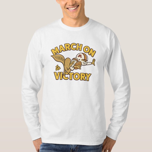 Camiseta Retro de Futebol 'Marcha para a Vitória' (Frente)