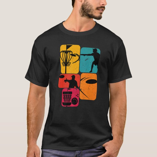 Camiseta Retro de Golf de Golf de Disco (Frente)
