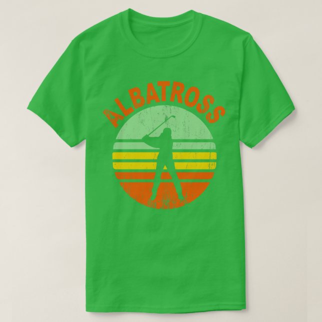 Camiseta Retro de golfe de albatroz (Frente do Design)