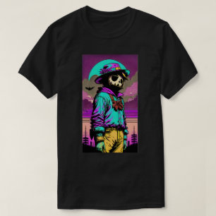 Camiseta Retro de Halloween com Espantalho