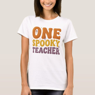 Camiseta retrô de Halloween Groovy para professore