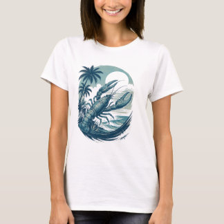 Camiseta Retro de Lagostim para Mulheres – Verão d