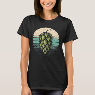Camiseta Retro de Lúpulo Cervejeiro Engraçado Bebe