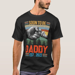 Camiseta Retro De Mens Em Breve Para Ser Pai Do Primeiro Pa