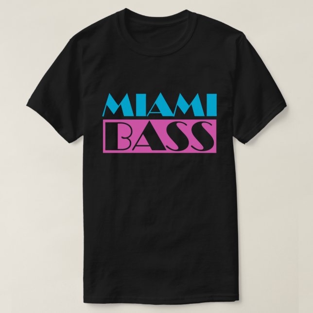 Camiseta Retro de Miami Bass 80s (Frente do Design)