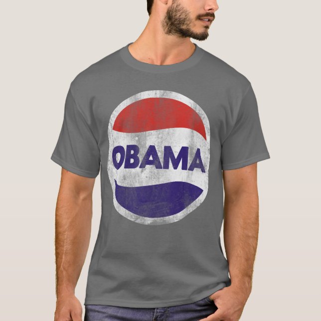 Camiseta Retro de Obama afligido (Frente)