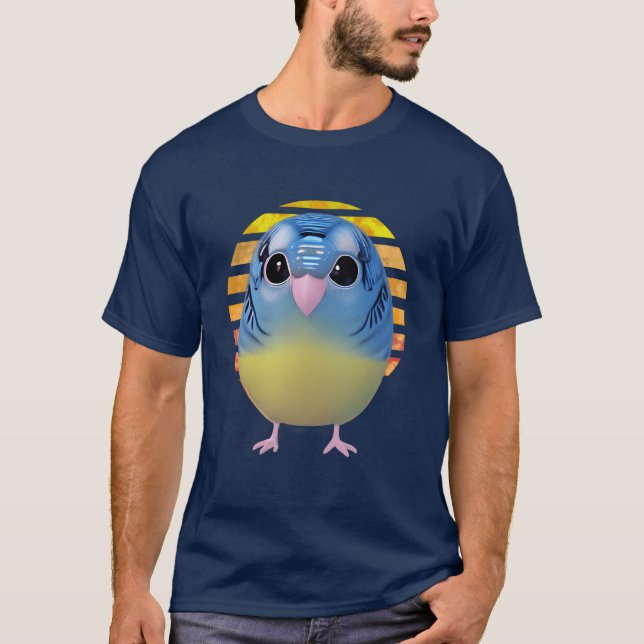 Camiseta Retrô de pássaros (Frente)