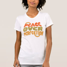 Camiseta Retrô de Paz sobre Perfeição