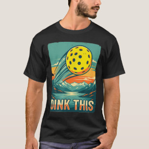 Camiseta retrô de pickleball dink isso jogador eng