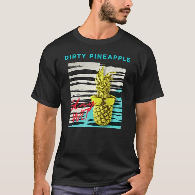 CAMISETA RETRO DE PINEAPPLE SUJO (Frente)