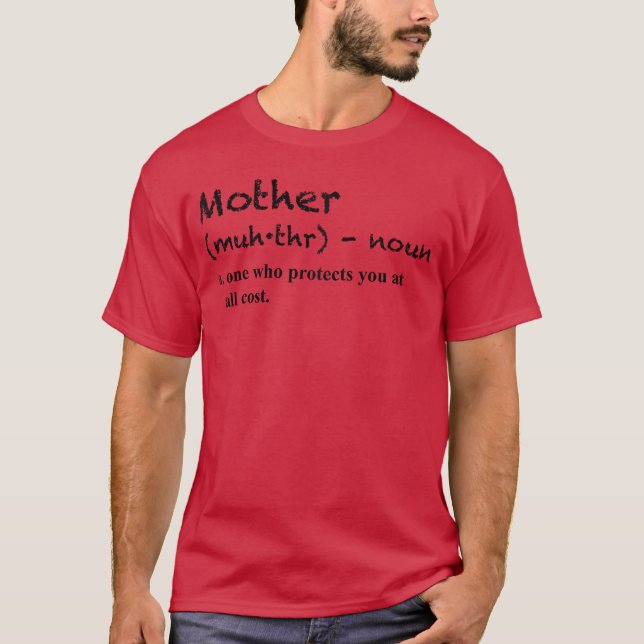 Camiseta Retro de Presente Único de Definição Mãe (Frente)