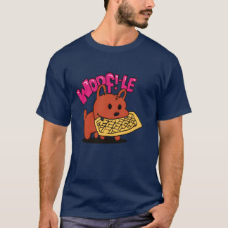 Camiseta retro de presentes de cão wafffle