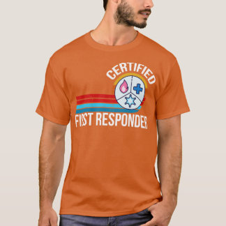 Camiseta retro de primeira colheita de respondedores certif