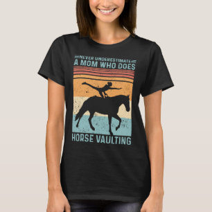 Camiseta Retro de salto de cavalos equestres
