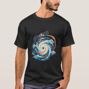 Camiseta Retro de Satélite Meteorológico de Ciclon