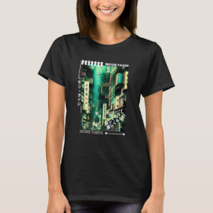 Camiseta Retro de Streetwear Japonês Vibes Aestético Tokyo