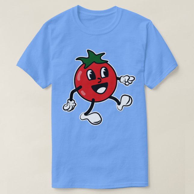 Camiseta Retro de tomate (Frente do Design)